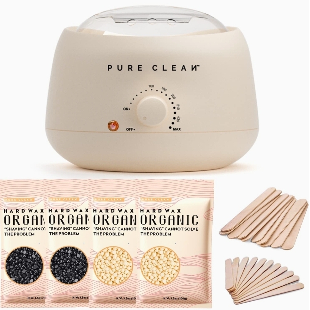Wax Warmer Kit with Organic Hard Wax Beads